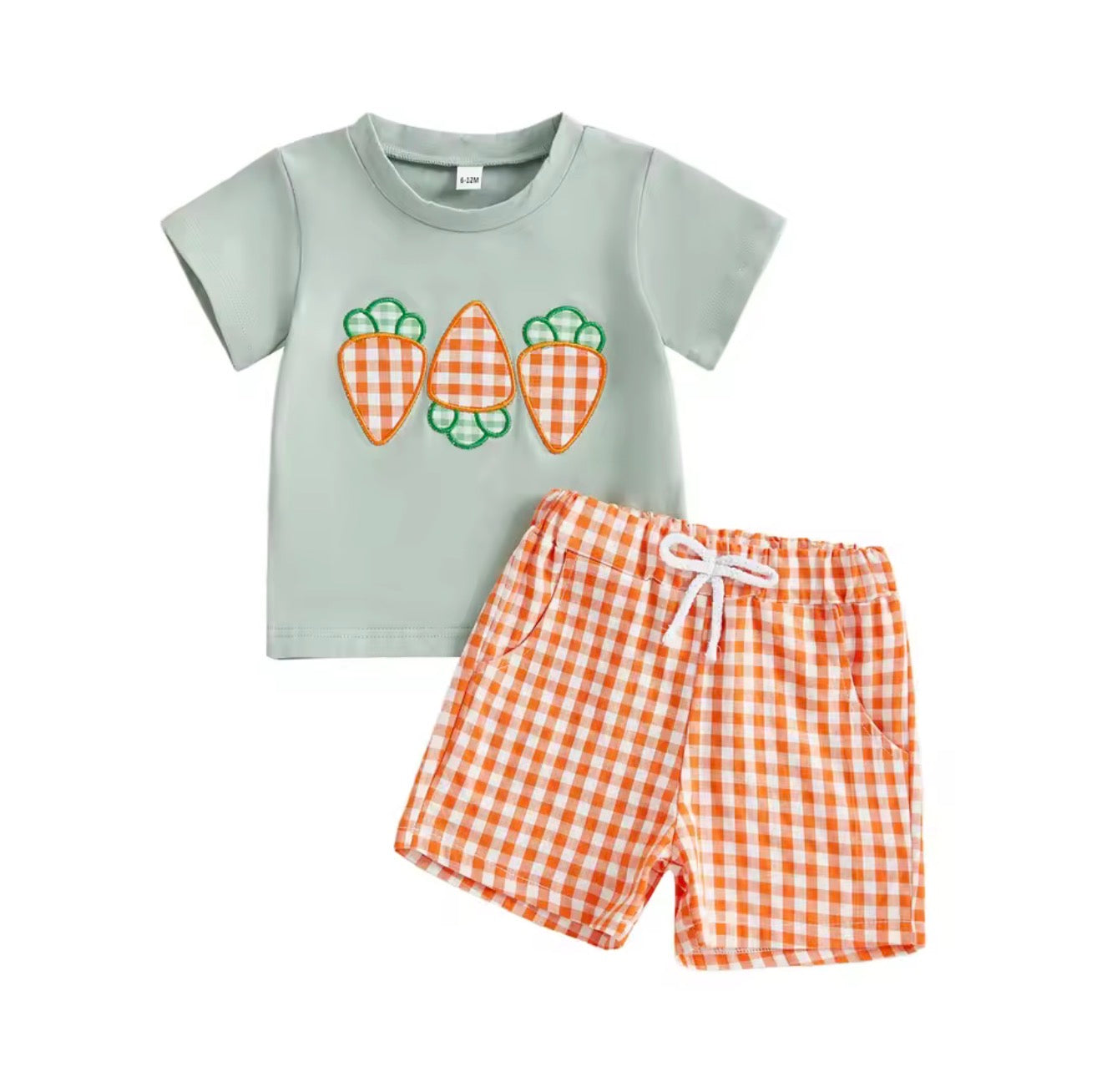 Carrots Embroidered Matching Set